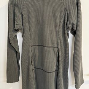 Melanzana Micro Grid Dress Hoodie Fleece